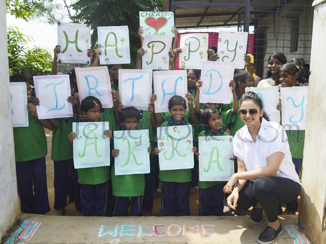 Rakul Birthday Celebrations at Cherish Orphanage Home